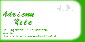 adrienn mile business card